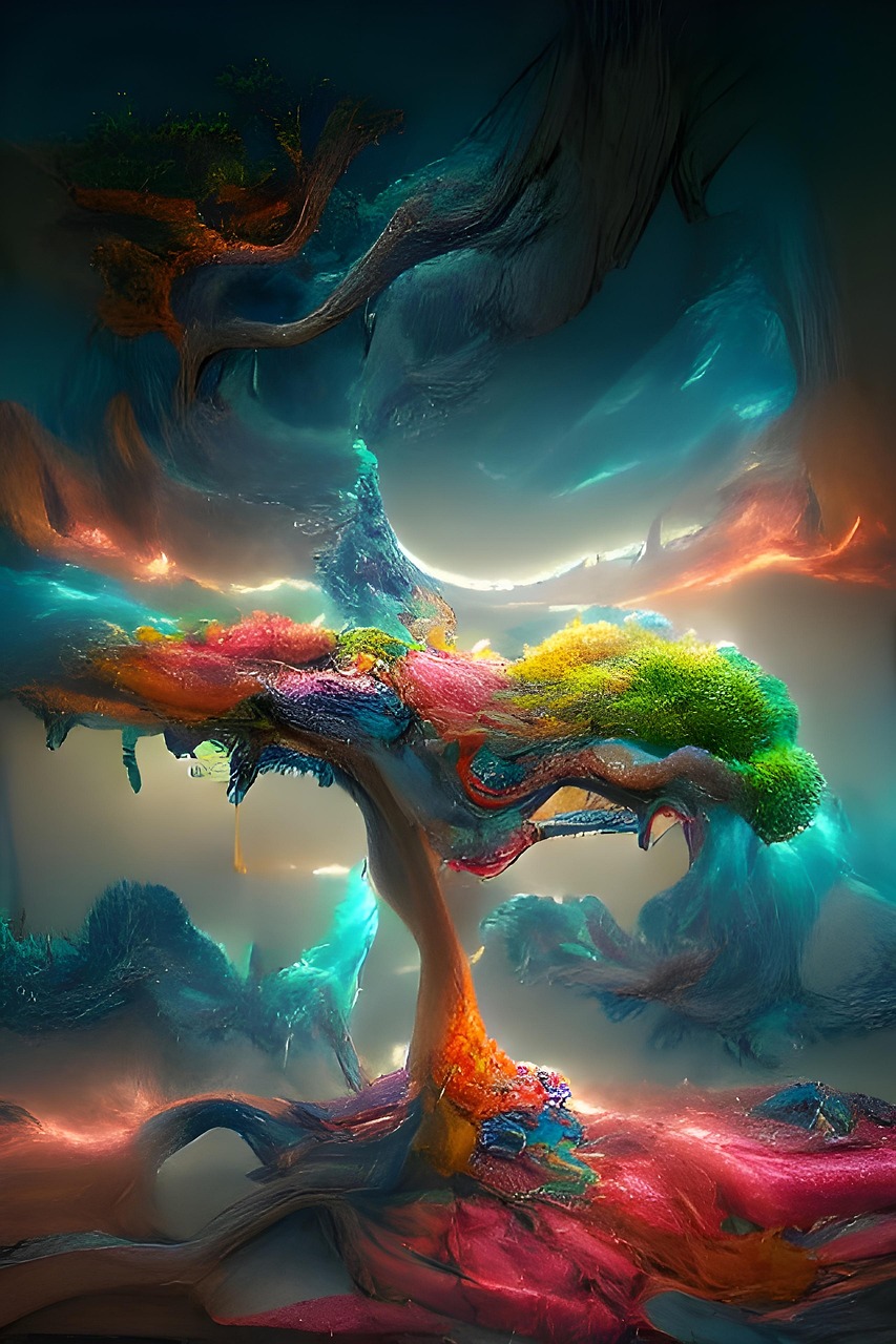 why-choose-us-02 tree, colorful, nature, ai art, magic tree, fantasy